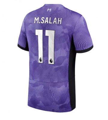 Lacne Muži Futbalové dres Liverpool Mohamed Salah #11 2023-24 Krátky Rukáv - Tretina